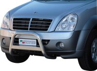 Frontbügel Edelstahl schwarz für Ssangyong Rexton II 2006 - 2012 63mm mit ABE