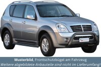 Frontbügel Edelstahl schwarz für Ssangyong Rexton II 2006 - 2012 76mm mit ABE