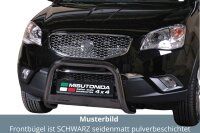 Frontbügel Edelstahl schwarz für Ssangyong Korando 2011 - 63mm mit Gutachten