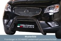 Frontbügel Edelstahl schwarz für Ssangyong...