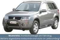 Frontbügel Edelstahl schwarz für Suzuki Grand Vitara 2005 -2008 76mm ABE Bullbar