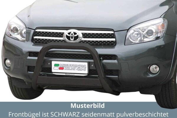 Frontbügel Edelstahl schwarz für Toyota Rav 4 2006 - 2008 63mm mit ABE Bullbar