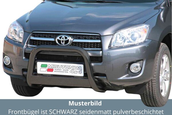 Frontbügel Edelstahl schwarz für Toyota Rav 4 2009 - 2010 63mm mit ABE Bullbar