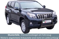 Frontbügel Edelstahl schwarz für Toyota Land Cruiser 150 J15 2009 - 2013 Ø63mm mit Gutachten