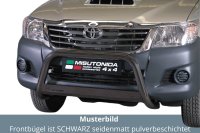 Frontbügel Edelstahl schwarz für Toyota Hilux 2011 - 2016 63mm mit ABE Bullbar