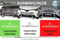 Frontbügel Edelstahl schwarz für Toyota Rav 4 2013 - 2015 63mm mit ABE Bullbar