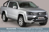 Frontbügel Edelstahl schwarz für VW Amarok Highline 2010 - V6 2016 - 63mm Gutachten