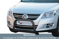 Frontbügel Edelstahl schwarz für VW Tiguan 5N Bj.2007-2011 Ø63mm mit ABE Rammschutz