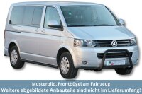 Frontbügel Edelstahl schwarz für VW T5 2010 - Ø63mm mit Gutachten Frontschutzbügel