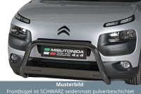 Frontbügel Edelstahl schwarz für Citroen C4...