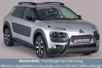 Frontbügel Edelstahl schwarz für Citroen C4...