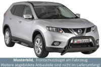 Frontbügel Edelstahl schwarz für Nissan X-Trail 2015 - 63mm mit ABE Rammschutz