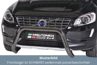 Frontbügel Edelstahl schwarz für Volvo XC60 2014 - 2017 76mm mit ABE Rammschutz