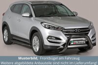 Frontbügel Edelstahl schwarz für Hyundai Tucson...