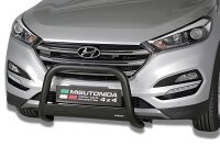 Frontbügel Edelstahl schwarz für Hyundai Tucson...