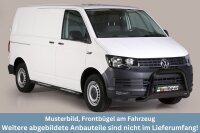 Frontbügel Edelstahl schwarz für VW T6 2015 - 2018 63mm Gutachten Frontschutzbügel