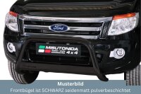 Frontbügel Edelstahl schwarz für Ford Ranger 2012 - 63mm ABE Frontschutzbügel