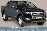 Frontbügel Edelstahl schwarz für Ford Ranger 2012 - 63mm ABE Frontschutzbügel