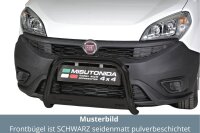 Frontbügel Edelstahl schwarz für Fiat Doblo...