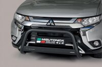 Frontbügel Edelstahl schwarz für Mitsubishi Outlander 2015 - 63mm ABE Bullbar