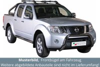 Frontbügel Edelstahl schwarz für Nissan Navara...