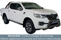 Frontbügel Edelstahl schwarz für Renault Alaskan 2018 - 63mm ABE Bullbar