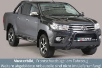 Frontbügel Edelstahl schwarz für Toyota Hilux...