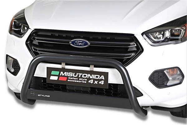 Frontbügel Edelstahl schwarz für Ford Kuga 2017- 63mm ABE Frontschutzbügel