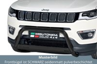 Frontbügel Edelstahl schwarz für Jeep Compass...