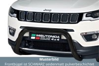 Frontbügel Edelstahl schwarz für Jeep Compass...