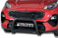 Frontbügel Edelstahl schwarz für Kia Sportage 2016 63mm ABE Frontschutzbügel