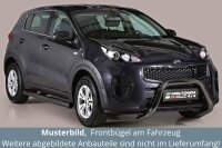 Frontbügel Edelstahl schwarz für Kia Sportage...