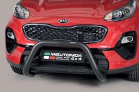 Frontbügel Edelstahl schwarz für Kia Sportage ab 2016 76mm ABE Frontschutzbügel