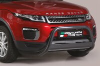 Frontbügel Edelstahl schwarz für Range Rover Evoque ab 2016 63mm mit ABE Bullbar