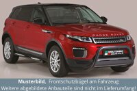 Frontbügel Edelstahl schwarz für Range Rover Evoque ab 2016 63mm mit ABE Bullbar