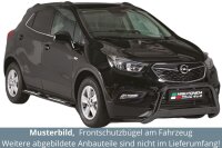 Frontbügel Edelstahl schwarz für Opel Mokka X Bj.16-20 Ø63mm mit Gutachten Frontschutzbügel