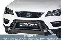 Frontbügel Edelstahl schwarz für Seat Ateca...