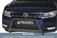 Frontbügel Edelstahl schwarz für VW Tiguan AD1...