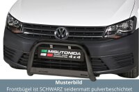 Frontbügel Edelstahl schwarz für VW Caddy ab 2015 63mm Bullbar Frontschutzbügel