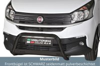 Frontbügel Edelstahl schwarz für Fiat Talento...