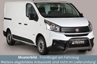 Frontbügel Edelstahl schwarz für Fiat Talento ab 2016 63mm m. ABE Rammschutz