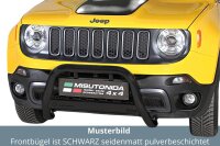 Frontbügel Edelstahl schwarz für Jeep Renegade Trailhawk 63mm m. ABE Rammschutz