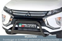 Frontbügel Edelstahl schwarz für Mitsubishi Eclipse Cross 2018- Ø63mm Rammschutz