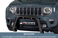 Frontbügel Edelstahl schwarz für Jeep Renegade...