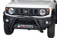 Frontbügel Edelstahl schwarz für Suzuki Jimny GJ HJ ab 2018 76mm mit Gutachten