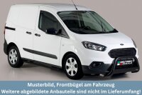 Frontbügel Edelstahl schwarz für Ford Transit Courier ab 2018 Ø63mm Gutachten