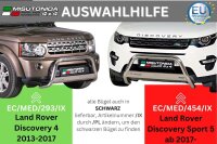 Frontbügel Edelstahl schwarz für Land Rover Discovery Sport 5 63mm mit Gutachten