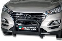 Frontbügel Edelstahl schwarz für Hyundai Tucson TL ab 2018 63mm ABE Rammschutz