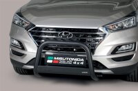 Frontbügel Edelstahl schwarz für Hyundai Tucson...