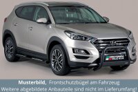 Frontbügel Edelstahl schwarz für Hyundai Tucson TL ab 2018 63mm ABE Rammschutz